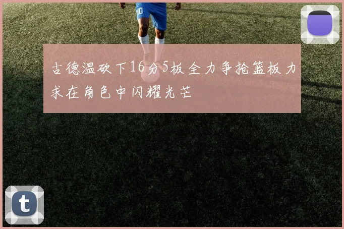 古德温砍下16分5板全力争抢篮板力求在角色中闪耀光芒